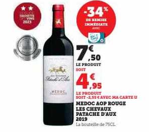 médoc aop rouge les chevaux patache d'aux 2019