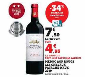 médoc aop rouge les chevaux patache d'aux 2019