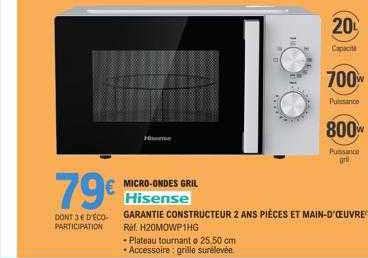 micro-ondes gril hisense