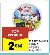 p'tits fondus 20% m.g.