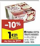 panna cotta fruits rouges