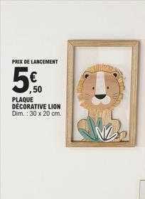 plaque décorative lion