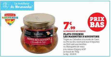 plats cuisinés les marmites d'augustine