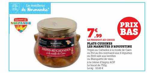 plats cuisinés les marmites d'augustine