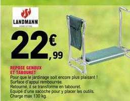 repose genoux et tabouret landmann