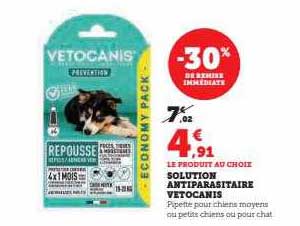 solution antiparasitaire vetocanis