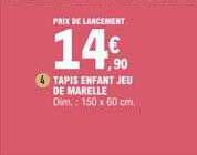 tapis enfant jeu de marelle