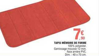 Tapis Mémoire De Forme