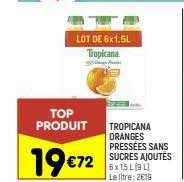 Tropicana Oranges Pressées Sans Sucres Ajoutés