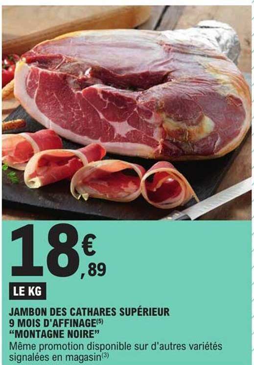 Jambon Des Cathares Supérieur 9 Mois D'affinage "montagne Noire"