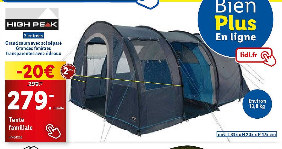 tente familiale high peak