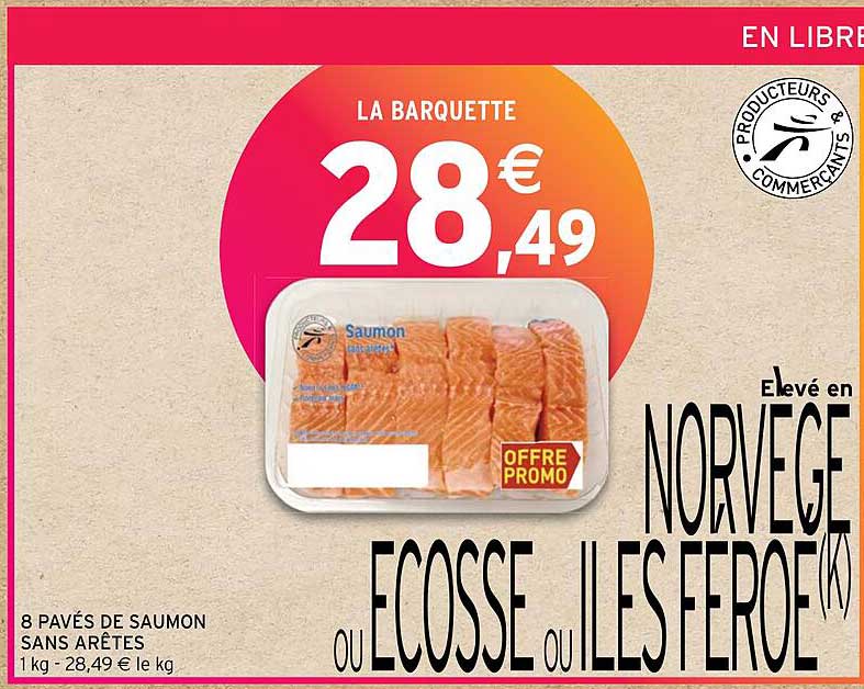 8 pavés de saumon sans arêtes