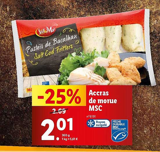 accras de morue msc sol & mar