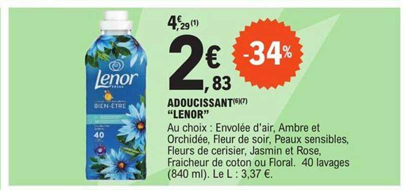 Adoucissant "lenor"