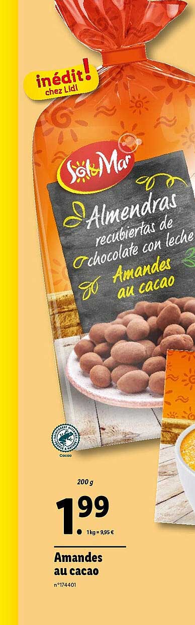 amandes au cacao sol & mar