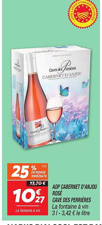aop cabernet d'anjou rosé cave des perrières