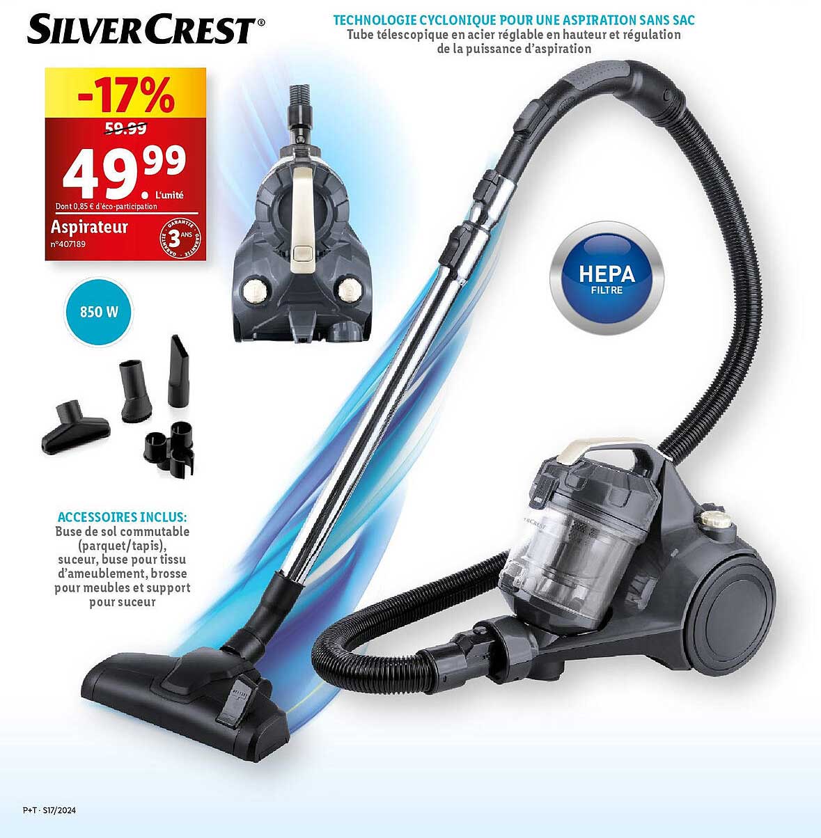 aspirateur silver crest