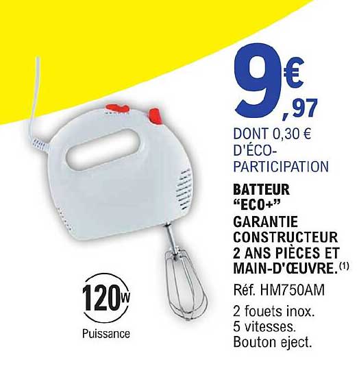 Batteur "eco+"