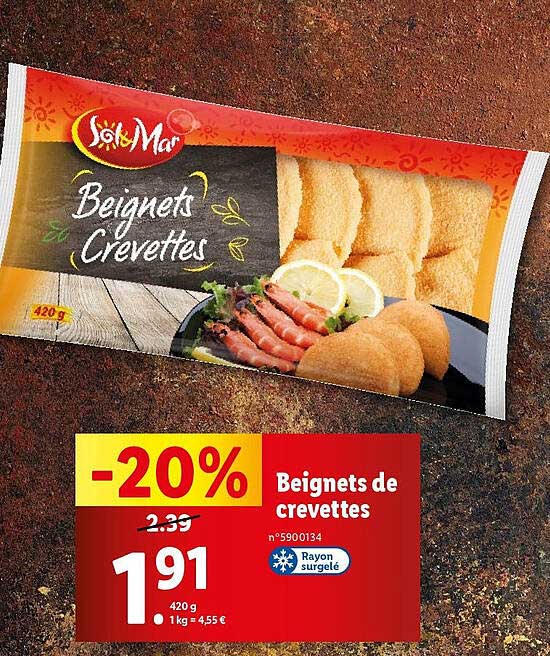 beignets de crevettes sol & mar