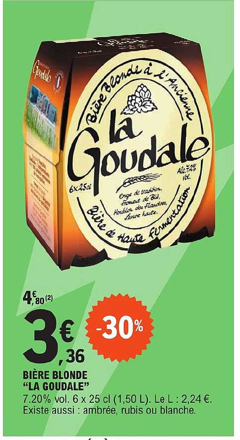 Bière Blonde "la Goudale"