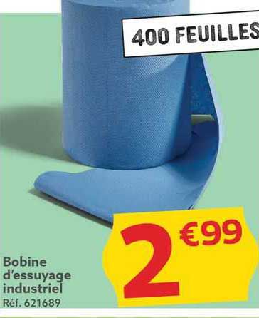 bobine d'essuyage industriel