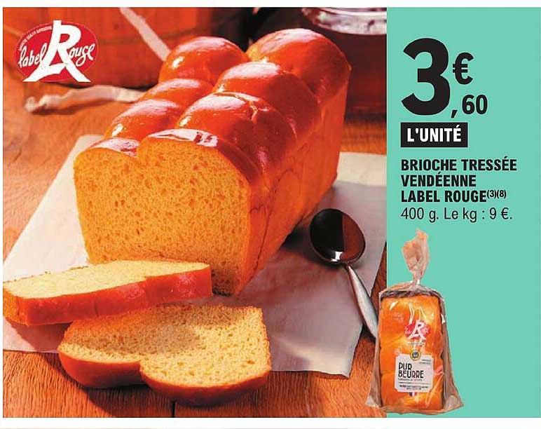 Brioche Tressée Vendéenne Label Rouge