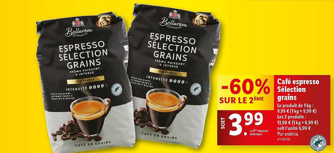 Café Espresso Sélection Grains Bellarom