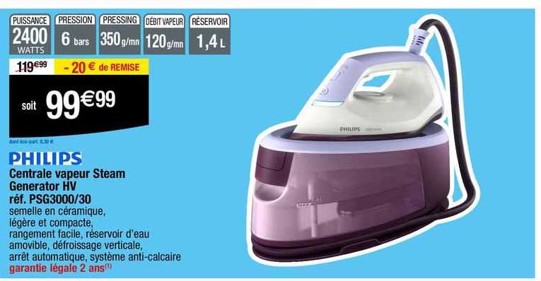 centrale vapeur steam generator hv philips