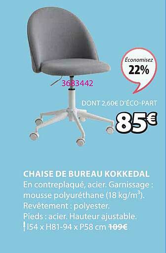 Chaise De Bureau Kokkedal