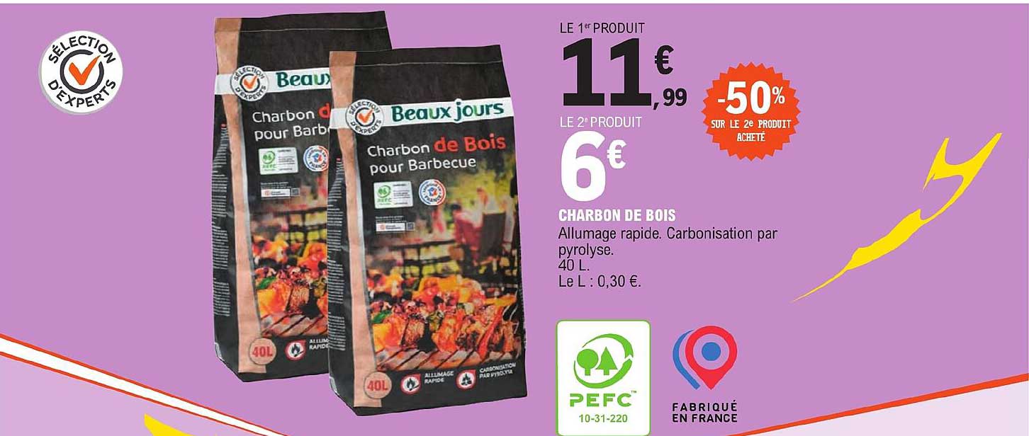 charbon de bois beaux jours