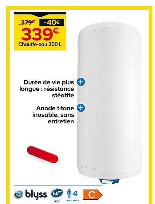 chauffe-eau 200 l