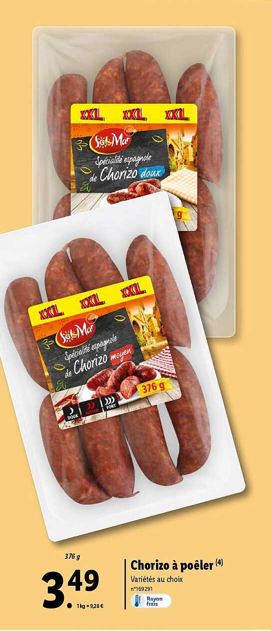 chorizo à poêler sol & mar