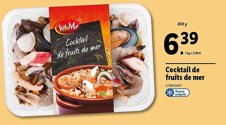 cocktail de fruits de mer sol & mar