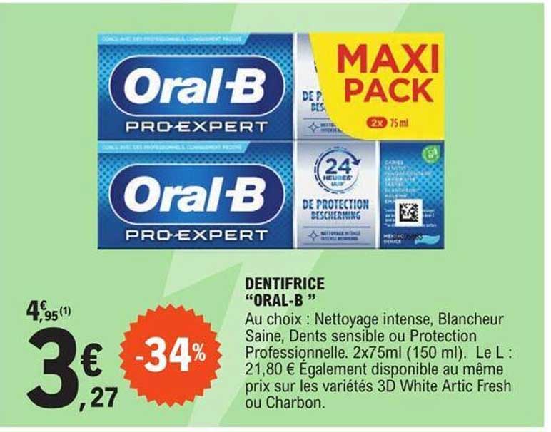 dentifrice "oral-b"