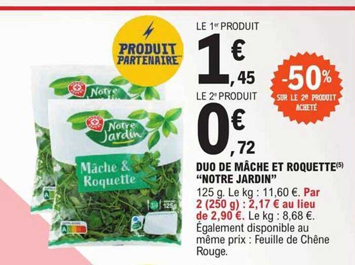 duo de mâche et roquette "notre jardin"