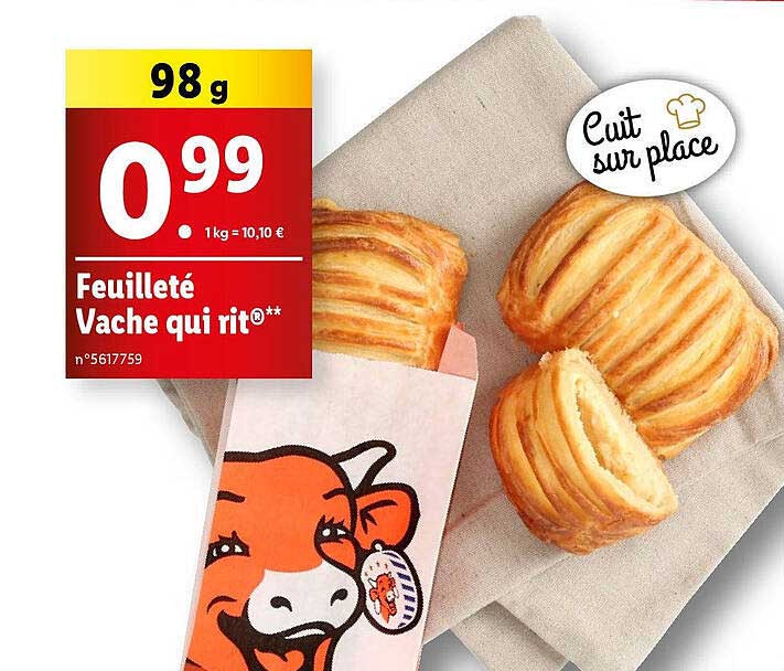 feuilleté vache qui rit