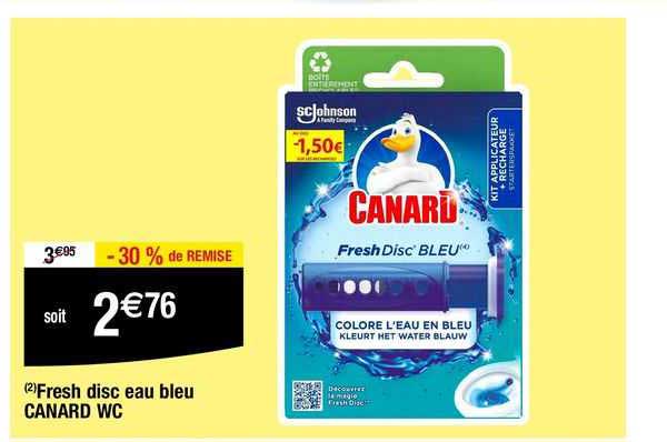 fresh disc eau bleu canard wc