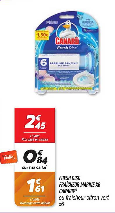 fresh disc fraîcheur marine x6 canard