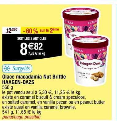 glace macadamia nut brittle häagen-dazs
