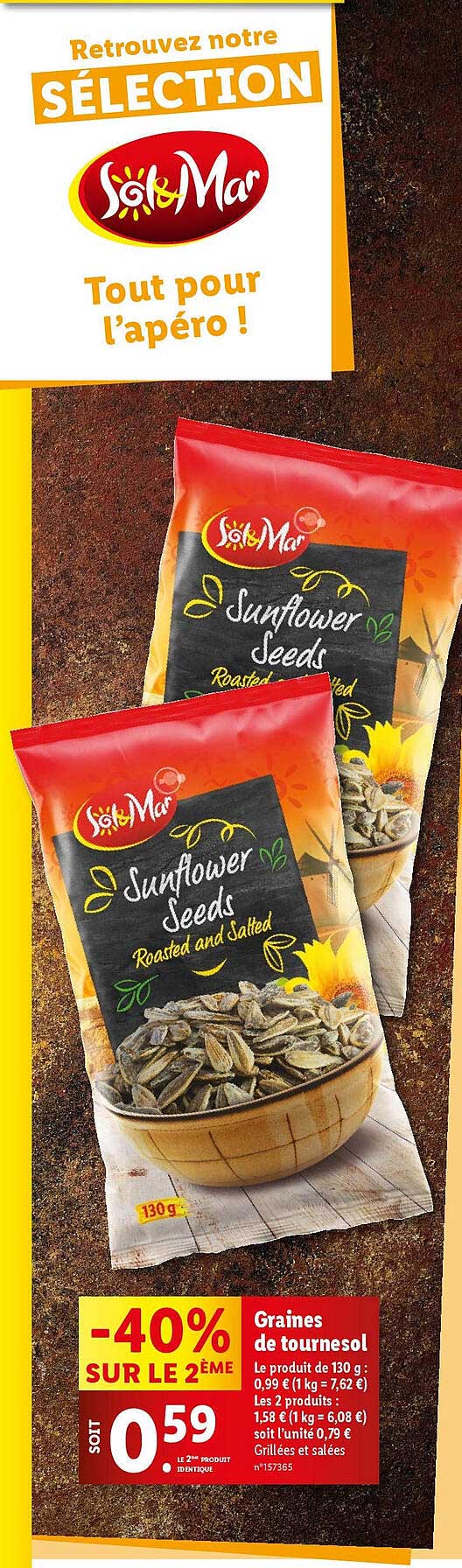 graines de tournesol sol & mar