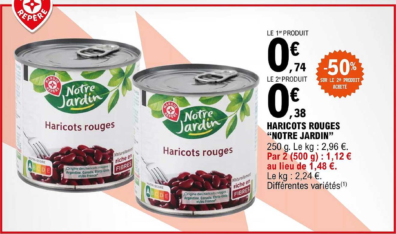 haricots rouges "notre jardin"