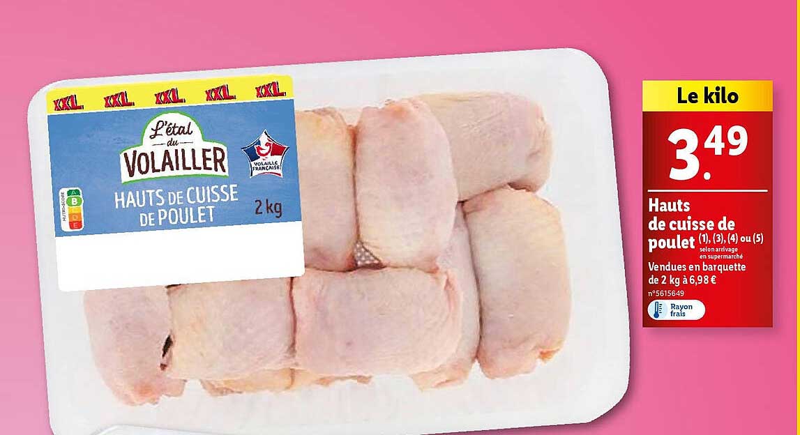 Hauts De Cuisse De Poulet L'étal Du Volailler