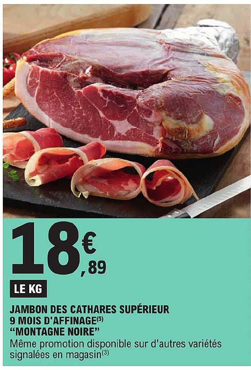 jambon des cathares supérieur 9 mois d'affinage "montagne noire"