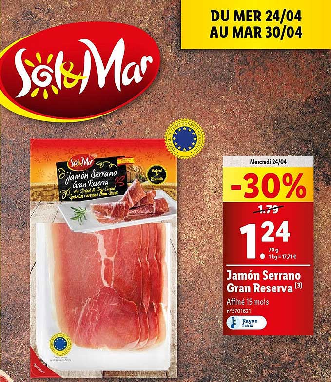 jamón serrano gran reserva sol & mar