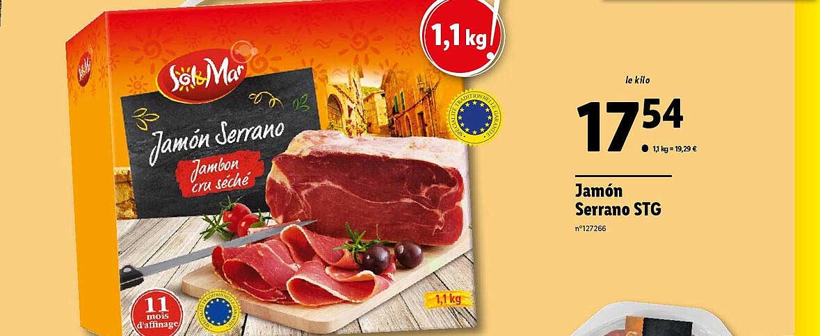 jamón serrano stg sol & mar