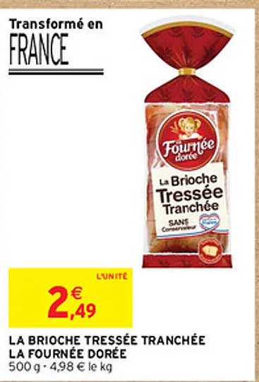 la brioche tressée tranchée la fournée dorée