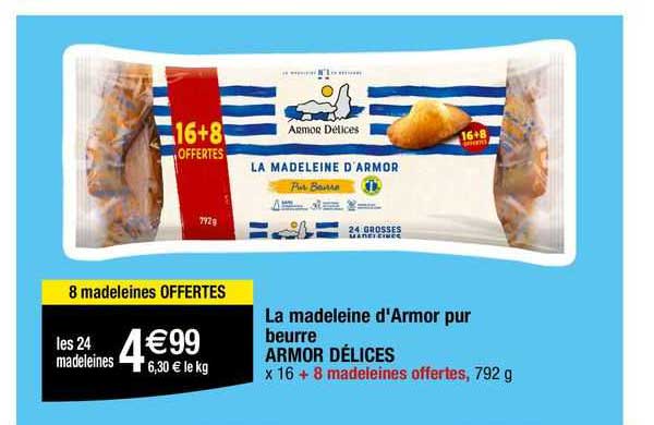 La Madeleine D'armor Pur Beurre Armor Délices