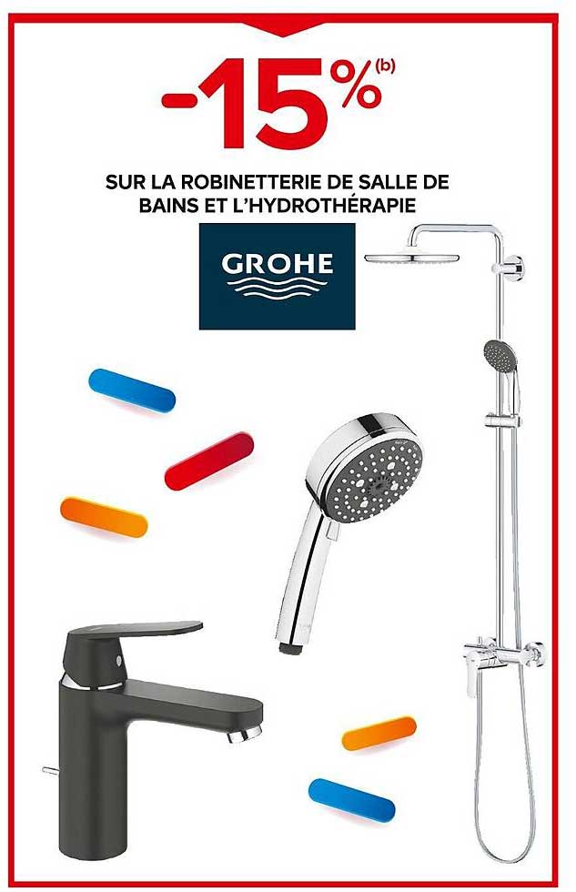 la robinetterie de salle de bains et l'hydrothérapie grohe