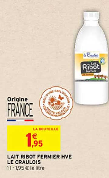 Lait Ribot Fermier Hve Le Craulois