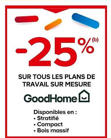 les plans de travail sur mesure goodHome